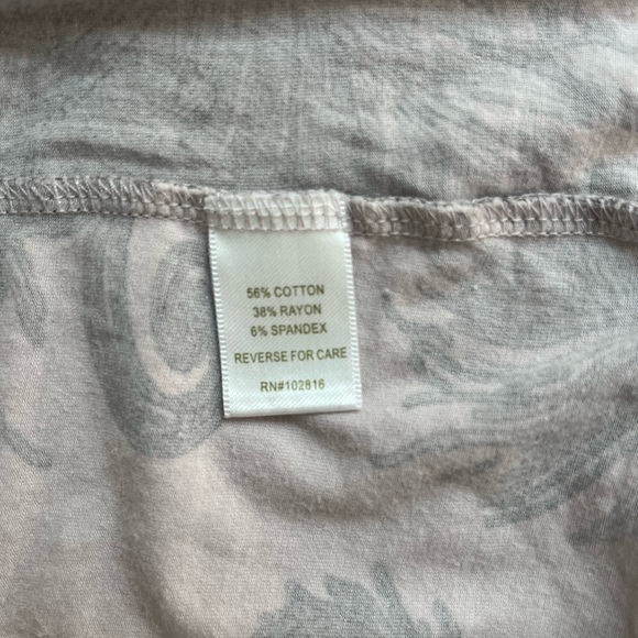 Garnet Hill Size Small Yoke Detailed Knit Dress - grey feather pattern - Picture 3 of 3